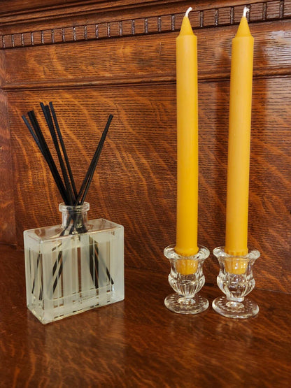 100% Beeswax Taper Candles | 2 | 12