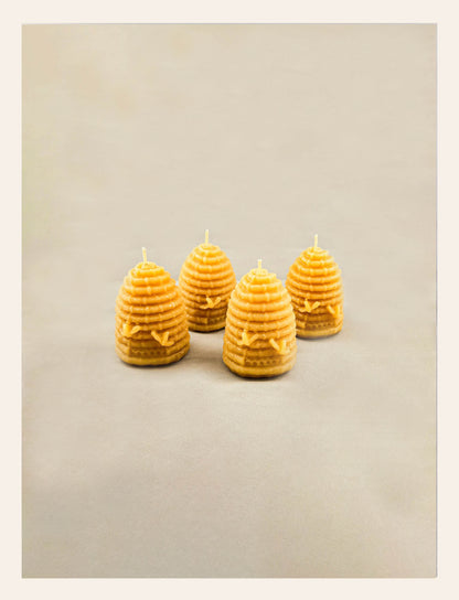 100% Beeswax Skep Beehive Candle | 1 | 6 | 12 | 25